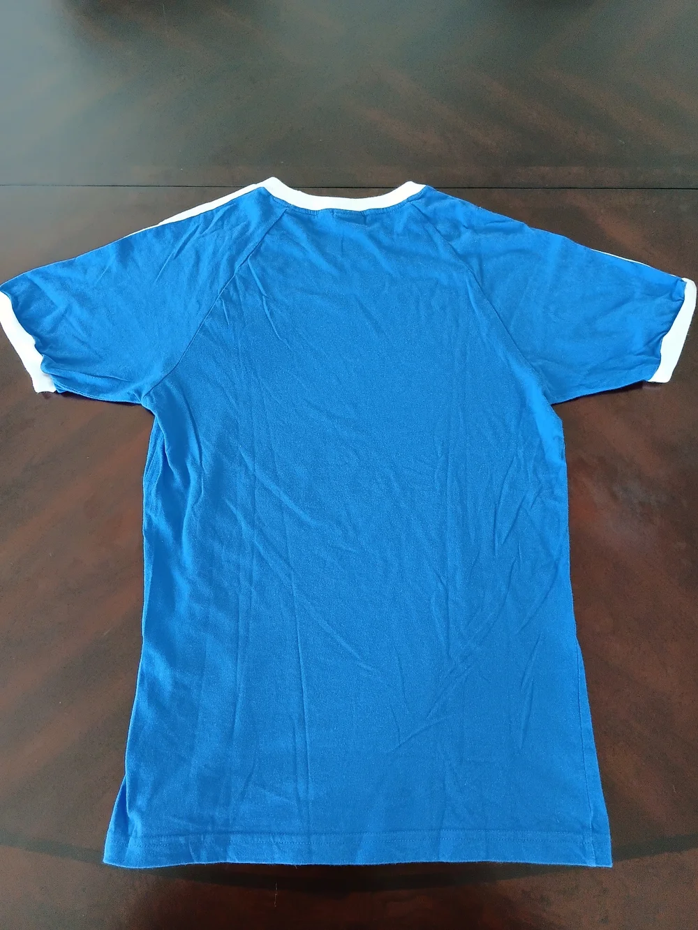 adidas  Originals Men's Royal Blue with 3 White Stripes T-shirt Size Small